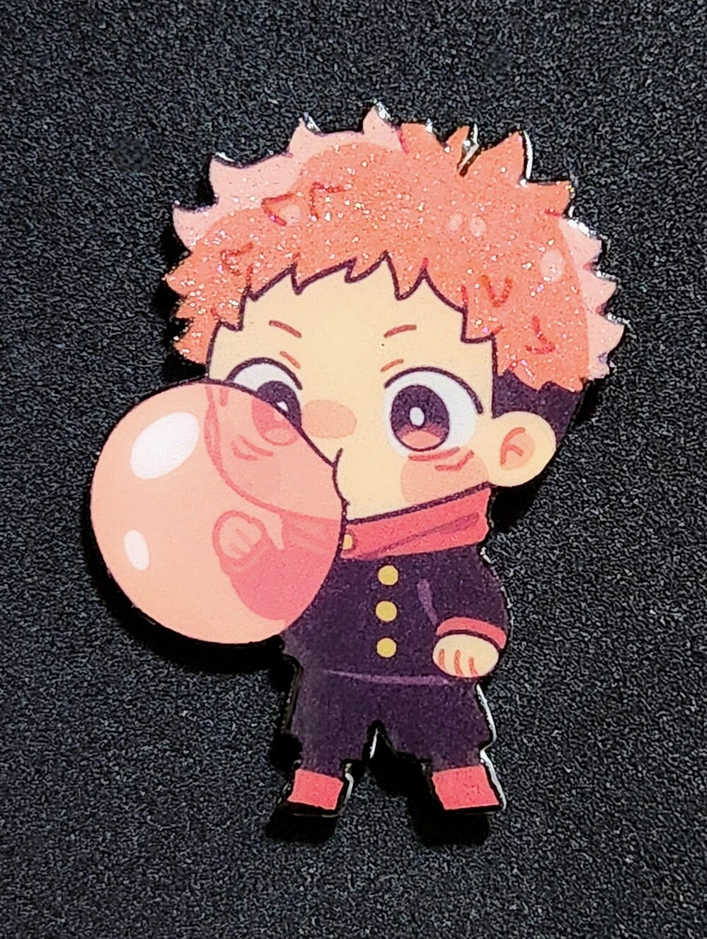 Glitter Yuji Pin - Jujutsu Kaisen